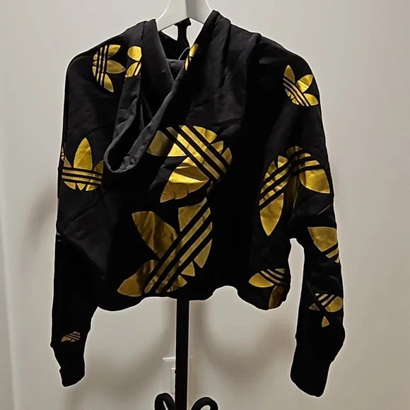 BNWT Adidas Originals Cropped Hoodie Size S - Picture 5 of 8